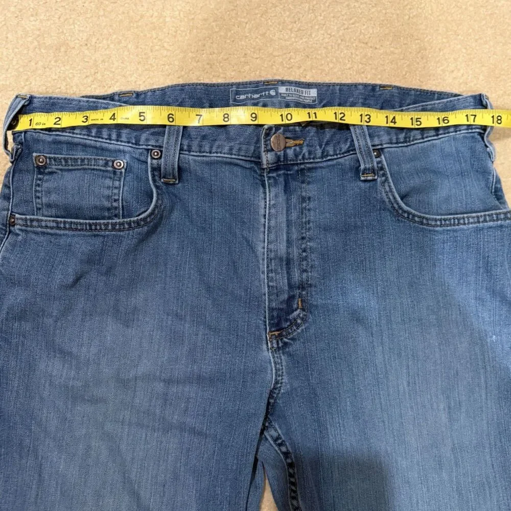 Carhartt Men's 36x32 Rugged Flex Relaxed Fit 5-Pocket Jeans Straight Leg - Picture 3 of 7